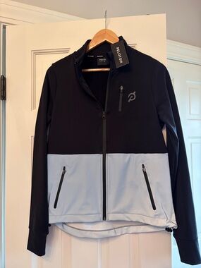 Peloton Black and Gray Cold Weather Run Full Zip Jacket NWT size small